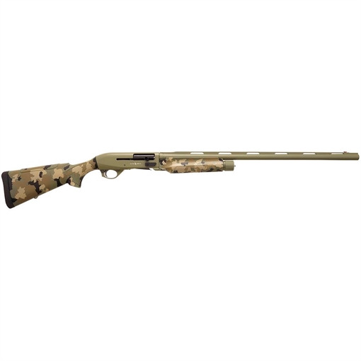Silver Eagle Arms Alpha 2 12 Gauge 3" 4+1 28" Green Cerakote Chrome Lined Vent Rib Barrel & Steel Receiver, Old School Camo Synthetic Fixed Stock A21228OS3