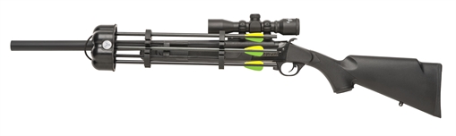 Traditions Crackshot XBR Package 22 Cal 1rd 16.50" 20" Blued Steel Barrel & Receiver, Black Synthetic Stock, 4x32 Scope, Three Firebolt Arrows CRX6220060