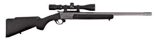Traditions Outfitter G3 Takedown 350 Legend 1rd 22", Stainless Cerakote Barrel/Rec, Black Synthetic Stock, Muzzle Brake, 3-9x40mm BDC Scope CRS-351130LT