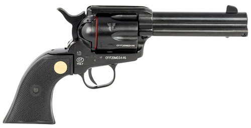 Traditions 1873 Rawhide SAO .22 LR, 4.75" Barrel, Checkered PVC Grip, Blued, 6rd