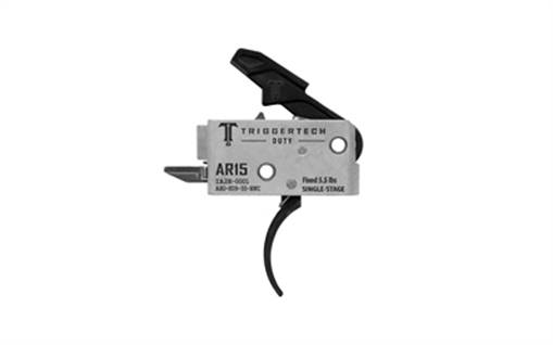TriggerTech MIL-SPEC, Curved Trigger, Single Stage, 5.5LB Pull, Fits AR-15, Anodized Finish, Black AH0-SDB-55-NNC AH0SDB55NNC
