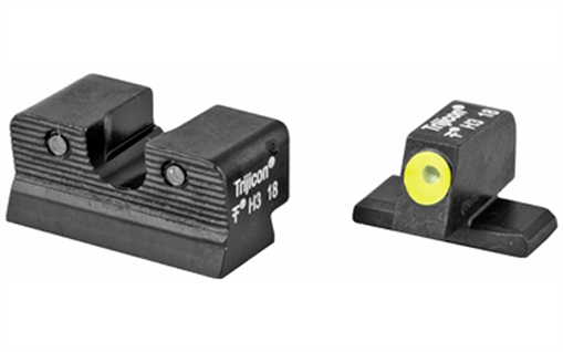 Trijicon HD Night Sights Green/Tritium Yellow Outline Front Sight-Green Tritium Black Outline Rear Sight Sig Sauer P220/P229/P240 #6 Front/#8 Rear 600578