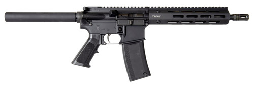TROY A3 Pistol 5.56/.223, 10.5" Barrel, Buffer Tube No Brace, M-LOK, Black, 30rd
