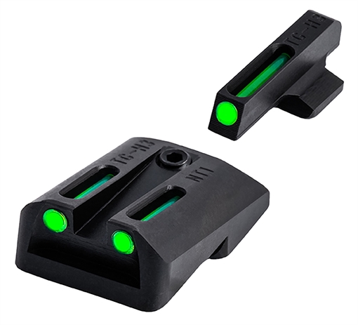 TruGlo TFO Green/Tritium/Fiber Optic Front Sight-Green/Tritium/Fiber Optic Rear Sight 1911 Government TG131NT2