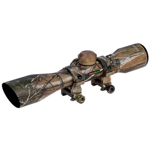 TruGlo Compact Realtree APG 4x 32mm 1" Tube Diamond Reticle w/Rings TG8504CD