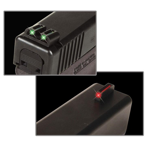TruGlo Fiber-Optic Red/Fiber Optic Front Sight-Green/Fiber Optic Rear Sight Sig Sauer P-Series #6 Front/#8 Rear TG131S2