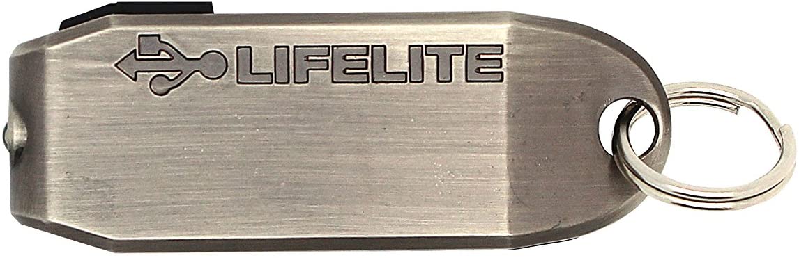 True Utility 30-Lumens LifeLite Rechargeable Pocket Keyring Flashlight #TU288