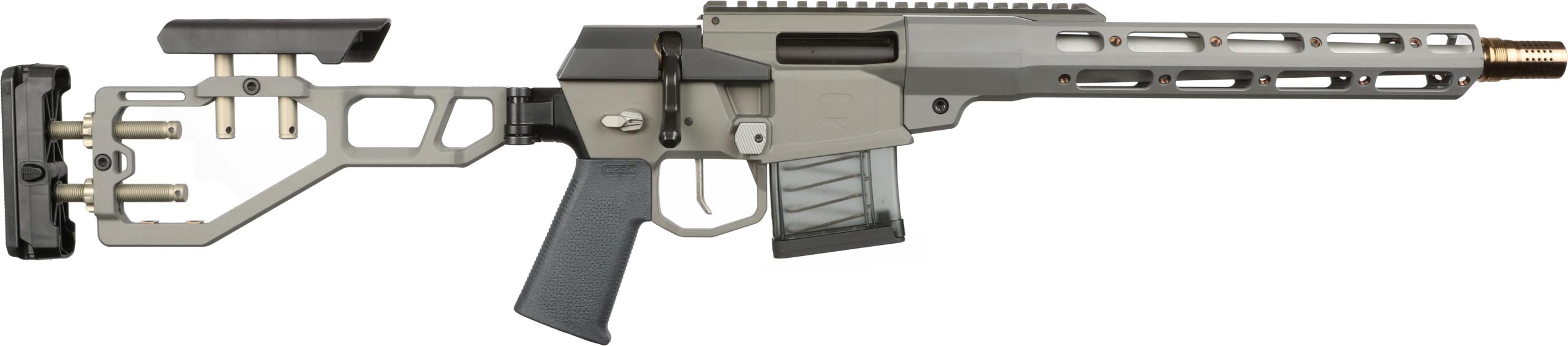 Q Mini Fix Bolt Action SBR MINIFIX-556-12IN-SBR, 5.56 NATO, 12", Gray Finish, Folding Stock, 10 Rds