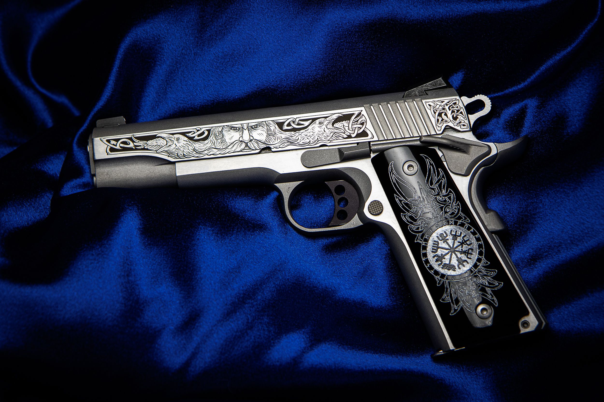 Colt Delta Elite Pistol O2020XE-ODN, 10mm, 5.0in, Engraved Black Grips, 8 Rds