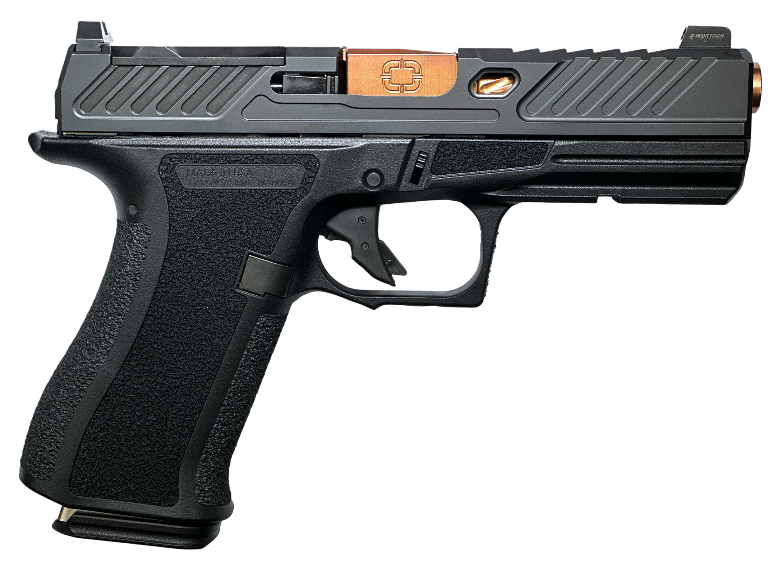 Shadow Systems CR920XL Elite Optic Ready Pistol SS-5027, 9mm, 4.18in, Black Frame Grips, 15 Rds