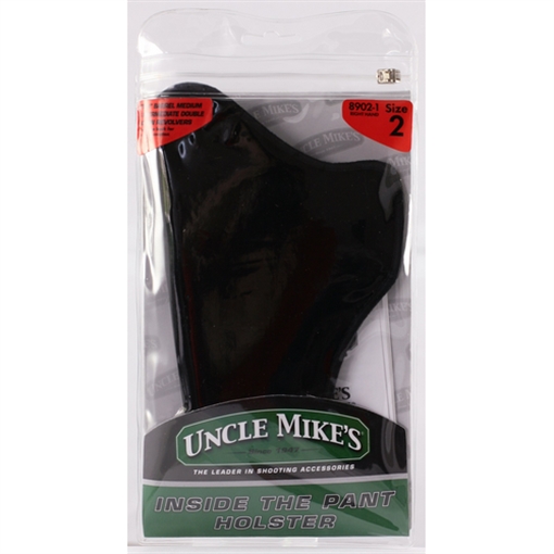 Uncle Mike's Inside The Pants Holster IWB Size 01 Black Suede Like Belt Clip Fits Medium Autos Fits 3-4" Barrel Left Hand 89012