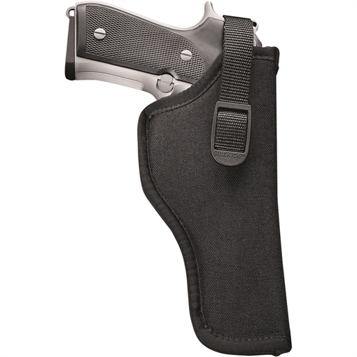 Uncle Mike's Sidekick Hip Holster OWB Size 01 Black Cordura Belt Loop Fits Medium Autos Fits 3-4" Barrel Right Hand 81011