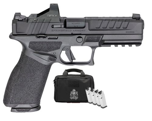 Springfield Echelon Gear Up Package 9mm 4.5″ Barrel 5-15rd Mags With Viridian RFX 2 Red Dot