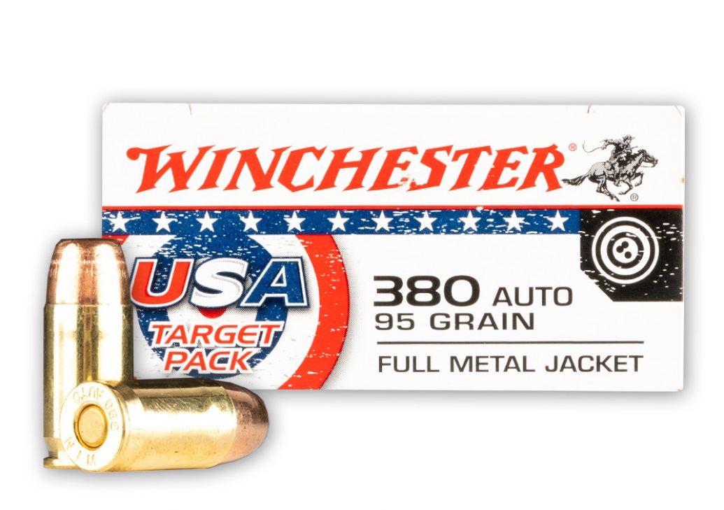 Winchester USA .380 Auto 95gr. FMJ 500rd Case #USA4206 CS