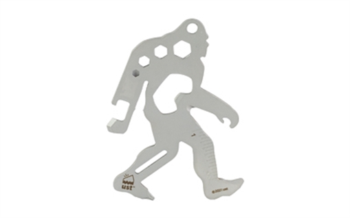UST - Ultimate Survival Technologies Sasquatch Tool, Multi Tool, Silver, Stainless Steel, Includes Carabiner, 3.6"x2.5"x0.1" 1156810