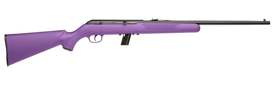 Savage 64 F Semi-Auto Rifle 40219, 22LR, 21", Purple Synthetic Sporter Stock, 10 Rds