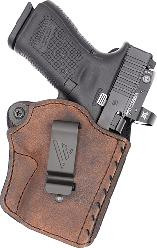 Versacarry Comfort Flex Deluxe IWB Size 04 Brown Leather Belt Clip Right Hand CFD2114