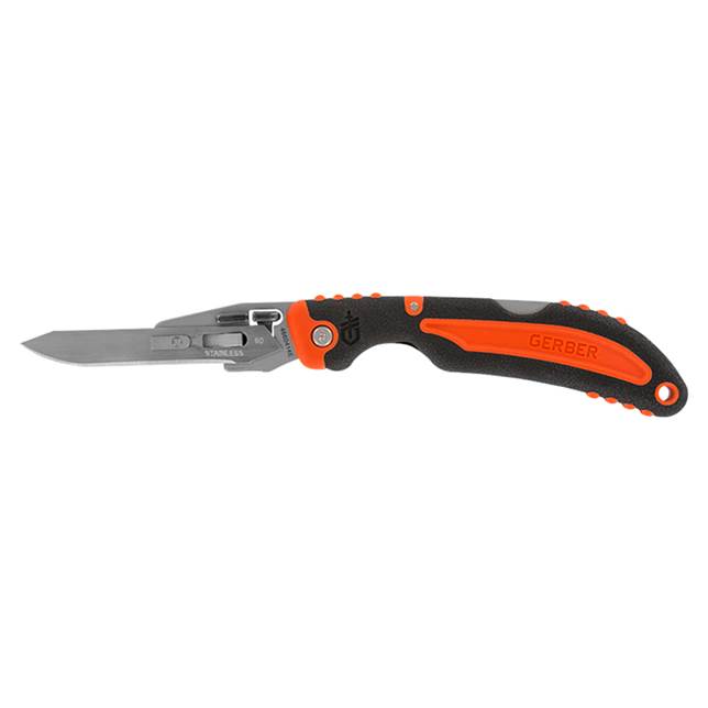 Gerber Vital 2.8″ SS Straight Edge Drop Point Exchangeable Blade Folding Knife #31-002736