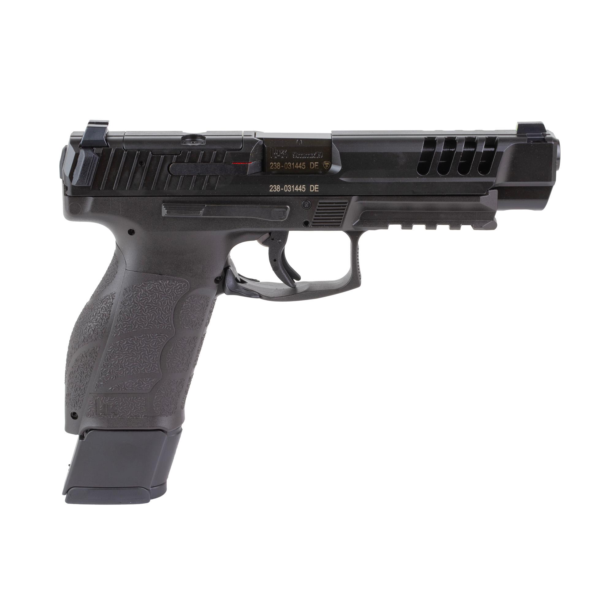 Heckler & Koch VP9A1 L Pistol 81001255, 9mm, 5", Polymer Grip, Black Finish, Tritium Front Sight, Optic Ready, 20+1,