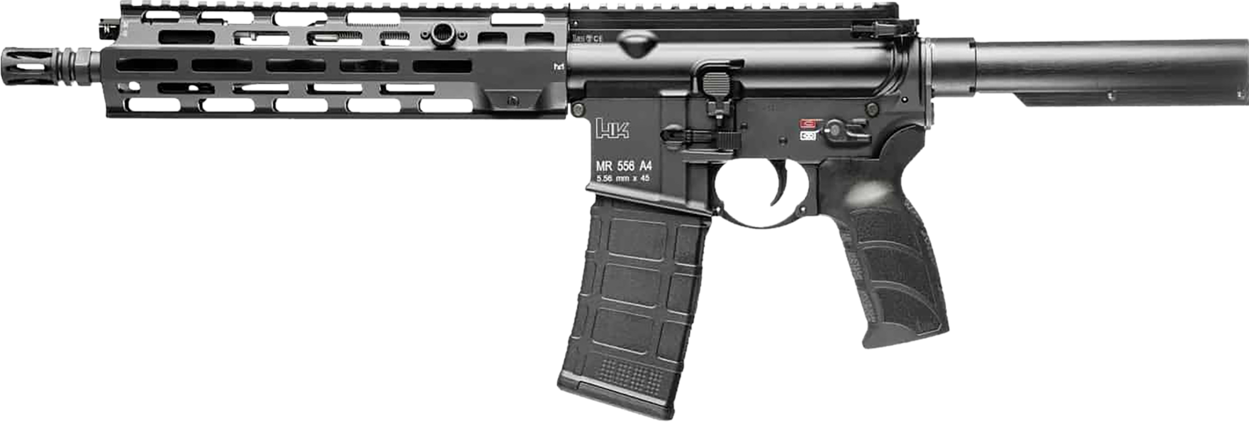 Heckler & Koch MR556 A4 Semi-Auto Pistol 81001050, 5.56 NATO, 11", HK Enhanced Grip, Fully Ambidextrous, 30 Rds