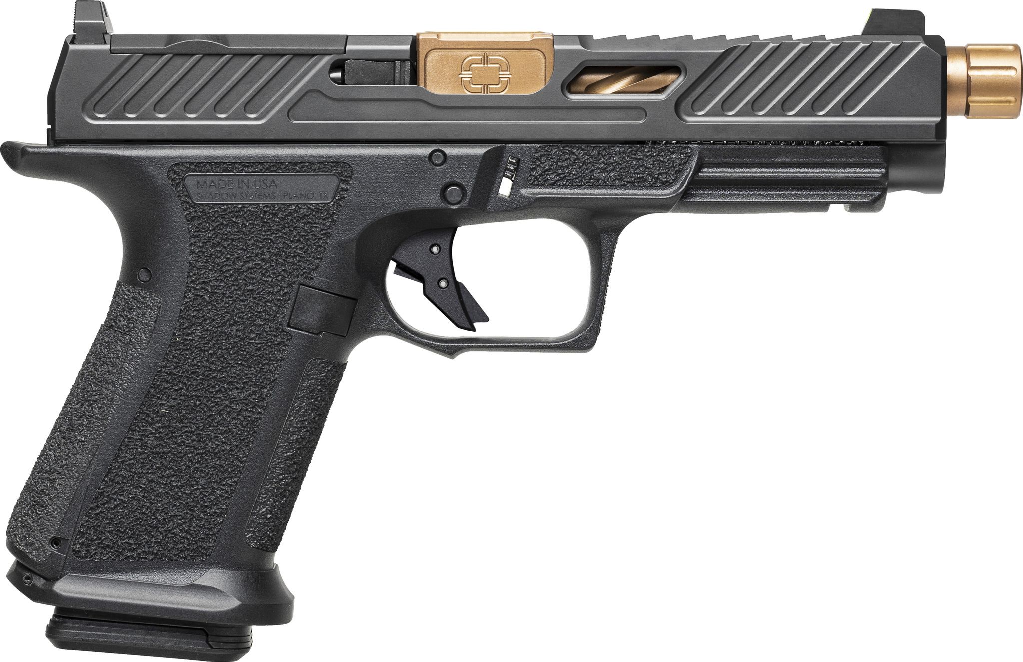 Shadow Systems MR920L Elite Optic Ready Pistol SS-1053, 9mm, 4.5in, Black Frame Grips, 10 Rds