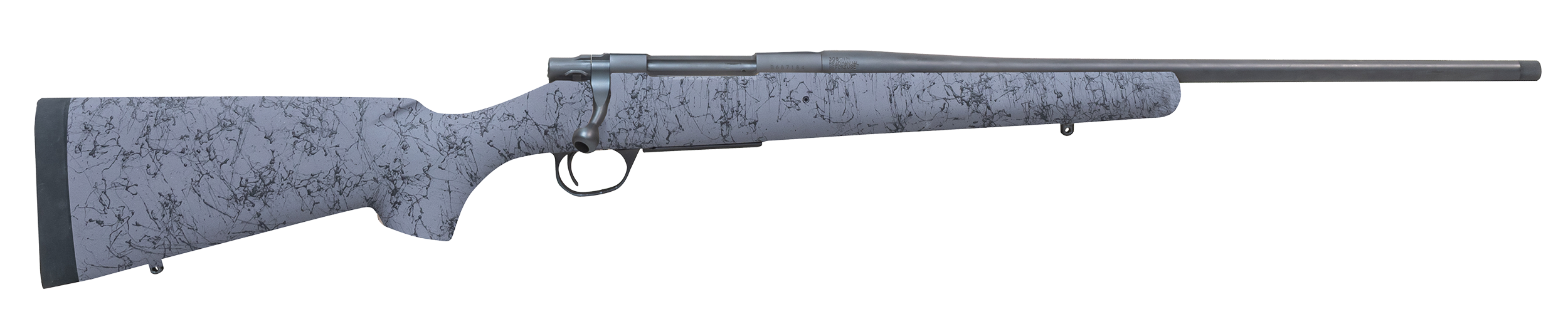 Howa 1500 Superlite Gen2 Rifle HHSSL308GRY, 308 Win, 20", Gray w/Black Webbing HS Precision Synthetic Stock, 3 Rds