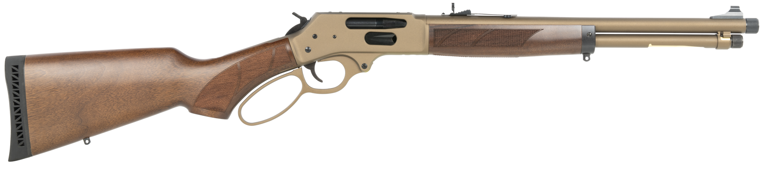 Henry Explorer Carbine Side Gate Lever Action Rifle H009XCW-3030, 30-30 Win, 16.5", Walnut Stock, Burnt Bronze Cerakote, Threaded, 4 Rds