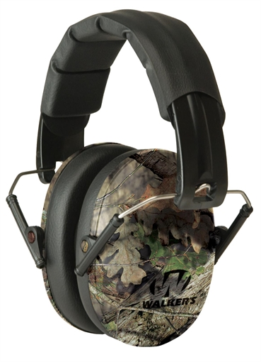 Walker's Pro Low Profile Passive Muff 22 dB Over the Head Mossy Oak/Black Polymer GWPFPM1CMO