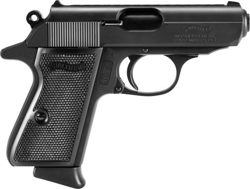 Walther PPK/S, Semi-automatic, Metal Frame Pistol, Compact, 32ACP, 3.3" Barrel, Steel Construction, Matte Finish, Black, Fixed Sights, 8 Rounds, 2 Magazines 4796023
