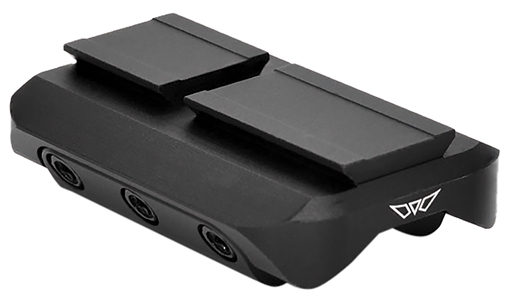 Warne Red Dot Reflex Mount Shotgun Rib Black Anodized Aluminum Fits Mini RDR Sights w/ACRO Interface 6112M