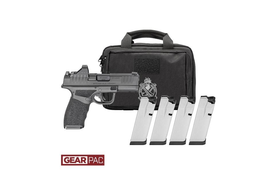 Springfield Hellcat Pro OSP Optic Ready Pistol HCP9379BOSPLC-PAC, 9mm, 3.8in, Black Polymer Grips, 10 Rds