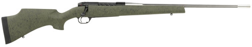Weatherby Mark V Camilla Ultra Lightweight 6.5 Creedmoor, 22" Threaded Barrel, Green w/ Black Webbing, Black Rec, 3rd