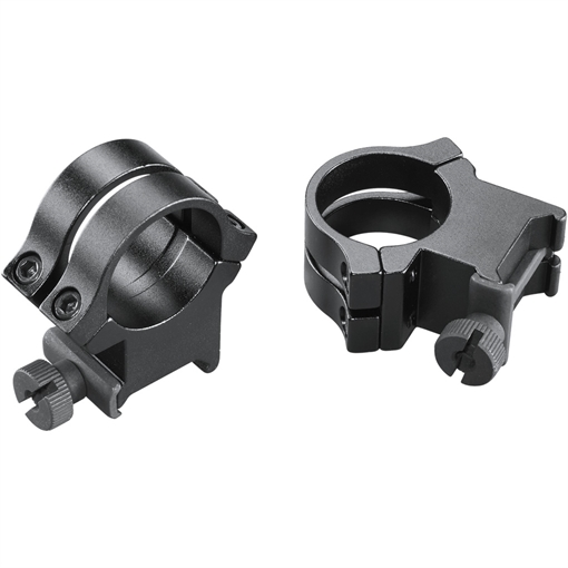 Weaver Weaver Classic Quad Lock Detachable Rings Matte Black 1" XHigh Clamshell Pack 49049