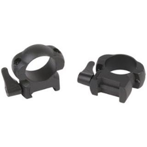 Weaver Grand Slam Leaver-Lok Top Mount Steel Scope Rings 1" Medium Matte 0766835 49325