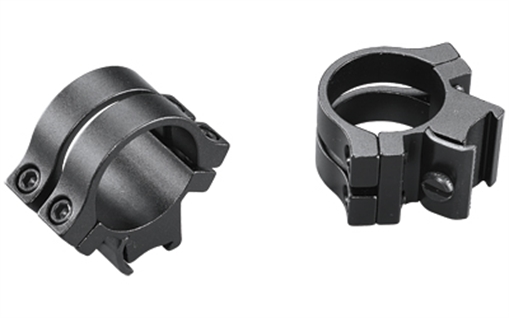 Weaver Quad Lock, Tip Off .22, 1" Extra Extra High Rings, Fits 3/8" Dovetail, Matte Finish, Black 0766837 49053