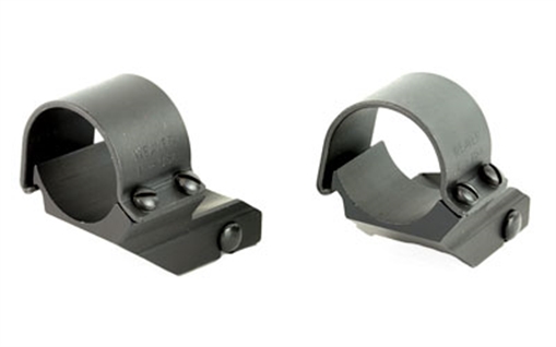 Weaver Weaver Classic Detachable Extended Rings Matte Black 1" Medium Top Mount Dual EXT Clam Pack 49045