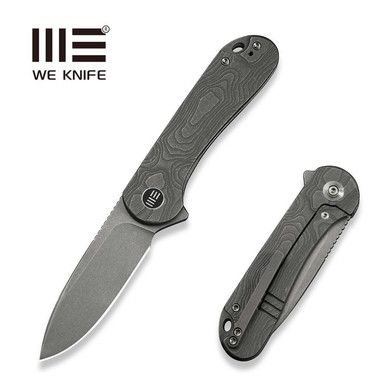WE Knife Elementum Flipper Knife 2.96" CPM MagnaCut Gray Titanium Handle - WE18062XA-2