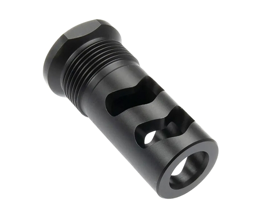 Wilson Combat Muzzle Brake Whisper 458Cal 11/16"x24 Black Melonite SPRTMBFB458