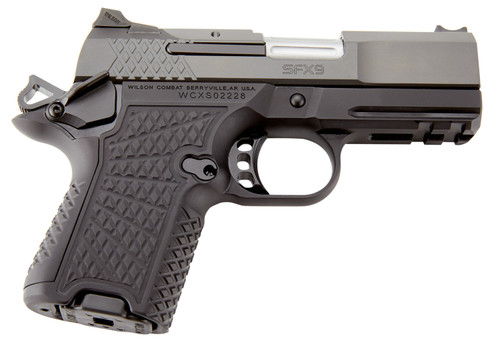 Wilson Combat SFX9 9mm, 3.25" Barrel, Black, G10 Grip, 15rd