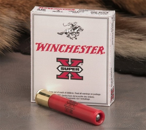 Winchester Ammunition Super-X, 12 Gauge, 2.75", 4 Buck, Buckshot, 27 Pellets,5 Round Box XB124
