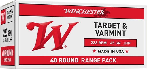 Winchester Ammo USA 223Rem 45gr Jacketed Hollow Point 40 Per Box/10 Case USA2232