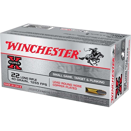 Winchester Ammunition Super-X, Power-Point, 22 LR, 40 Grain, Power PointHollow Point, 222 Round Box X22LRPPB