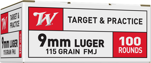Winchester 9mm, 115gr, Full Metal Jacket, 100rd Value Pack