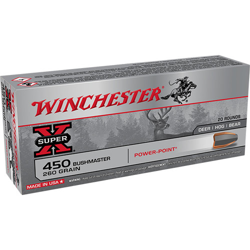 Winchester Super X .450 Bushmaster, 260gr, Power-Point, 20rd Box