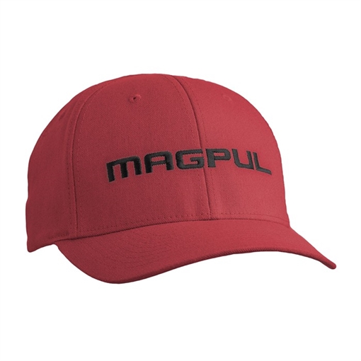 Magpul WORDMARK STRETCH FIT CAP S/M CARDINAL RED MAG1103-603-S/M