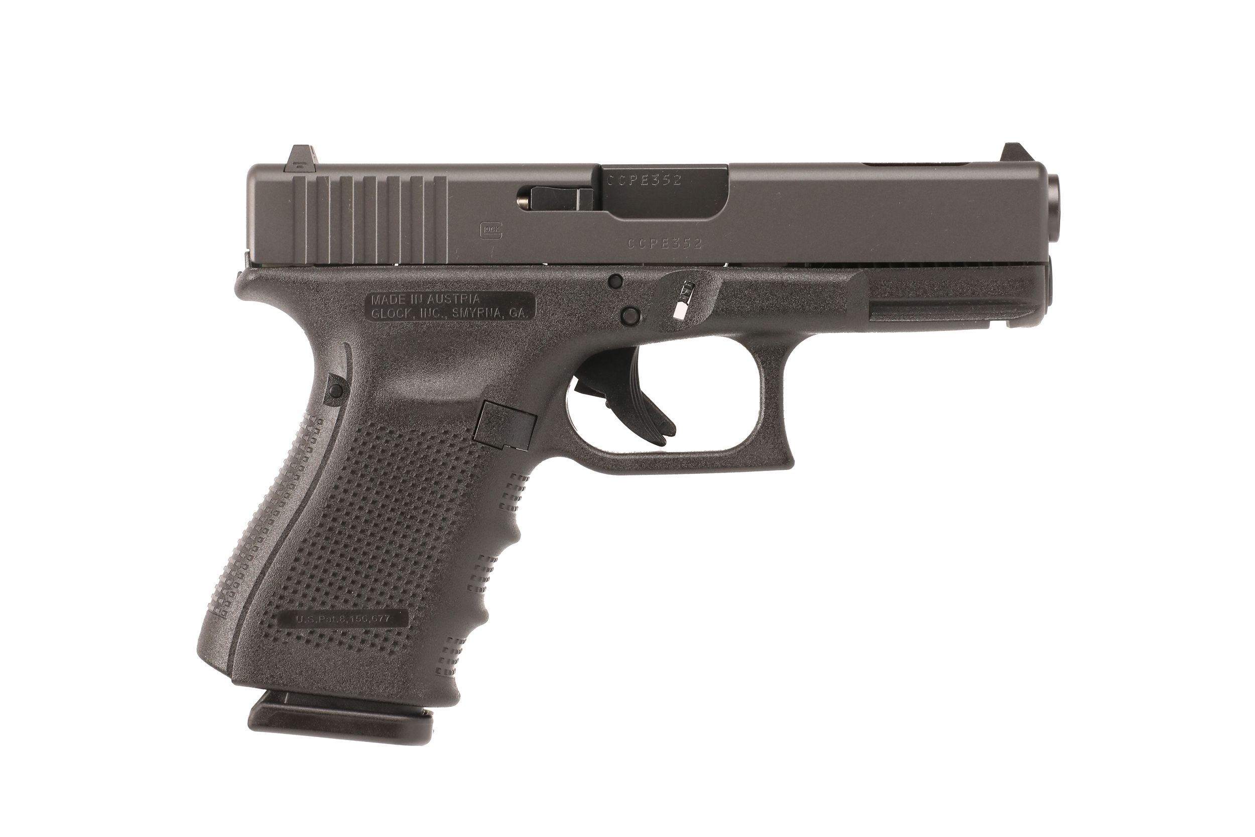 Glock G23C G4 Pistol PG2359203, 40 S&W, 4in, Black Polymer Grips, 13 Rds