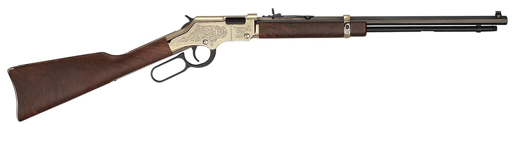 Henry Repeating Goldenboy Dlx 3rd Ed. Lever-Action Rifle H004VD4, 17 HMR, 20", Walnut Stock, Engraved Receiver, 11 Rds