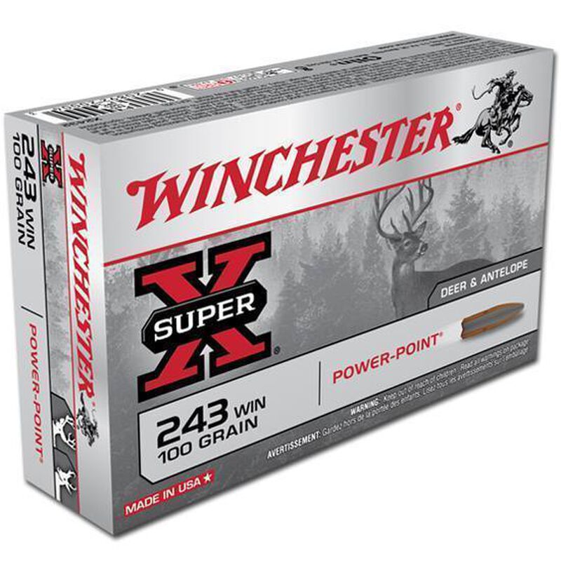 Winchester Super-X .243 Win. 100gr. Power-Point 20rd Box #X2432