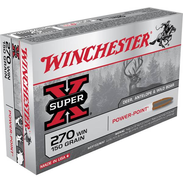 Winchester Super-X .270 Win. 150gr. Power-Point 20rd Box #X2704