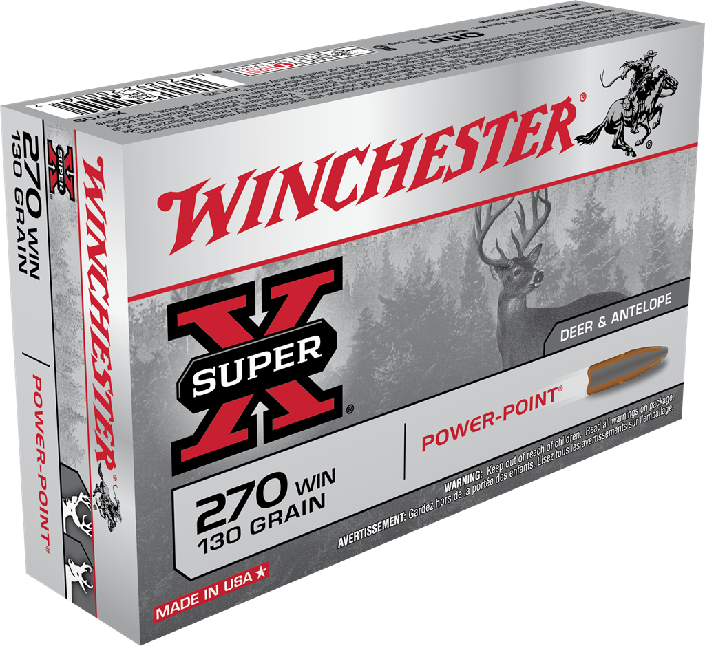 Winchester Super-X .270 Win. 130gr. Power-Point 20rd Box #X2705
